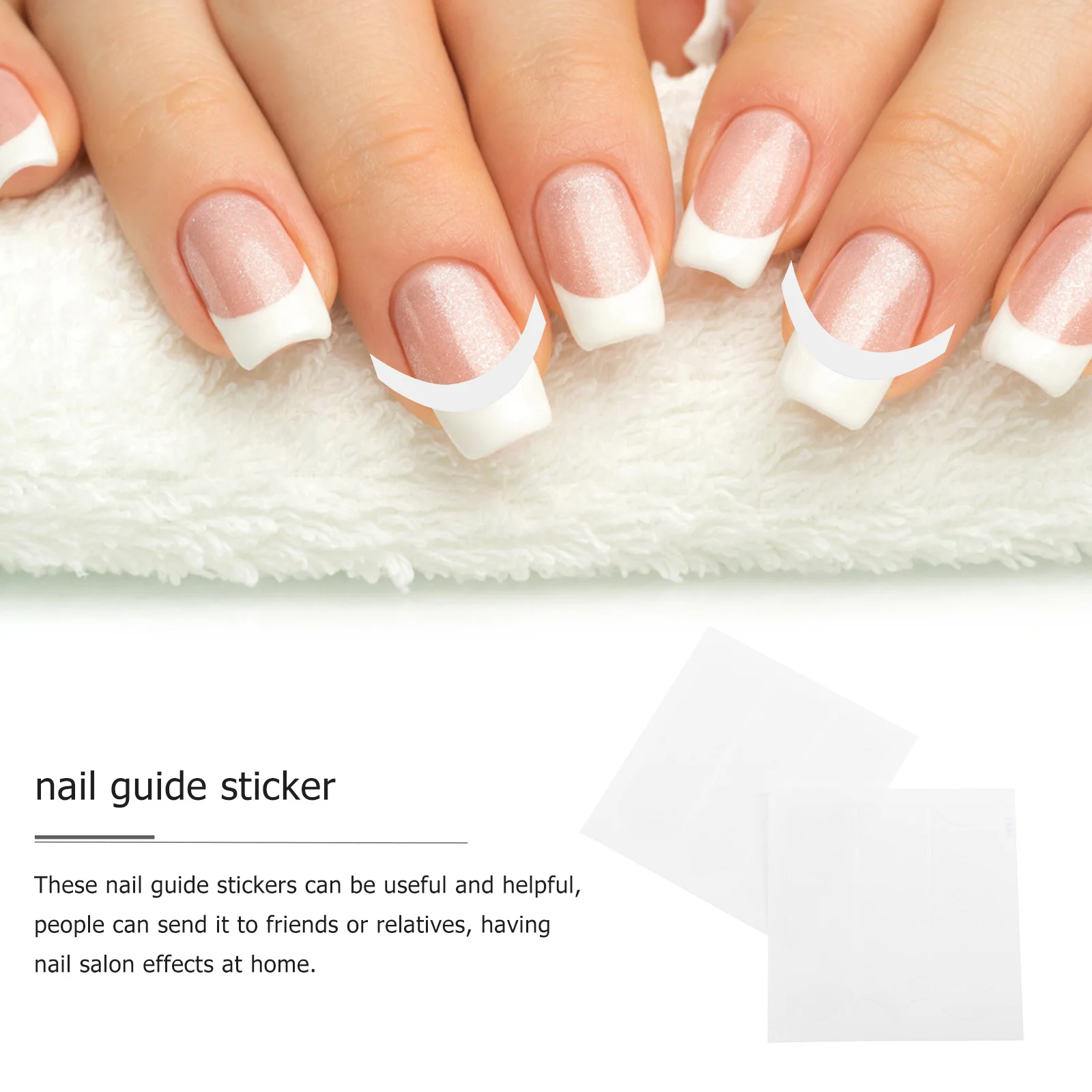 50 vellen Franse manicure sticker nagel tip gidsen slijtvast zelfklevende schoonheidssalon effecten nagel gids sticker