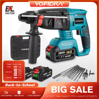 YOFIDRA 26mm Brushless Electric Rotary Hammer Cordless Multifunctional Impact Hammer Drill Power Tools For Makita Battery Pin