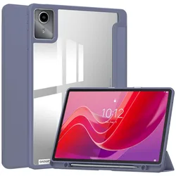 For Lenovo Tab M11 Case with Pen Holder TB330FU Folding Stand Smart Tablet Cover Funda for Xiaoxin Pad 2024 Case 11 inch