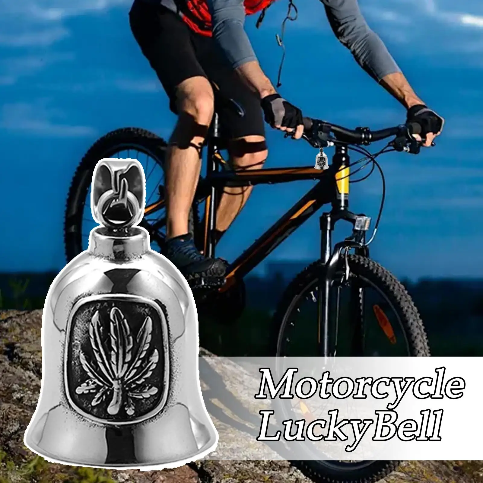 

Biker Bells For Motorcycles Good Luck Motorcycle Riding Bell Maple Leaves Design Clear Sound Punk Art For Urban-Commuting