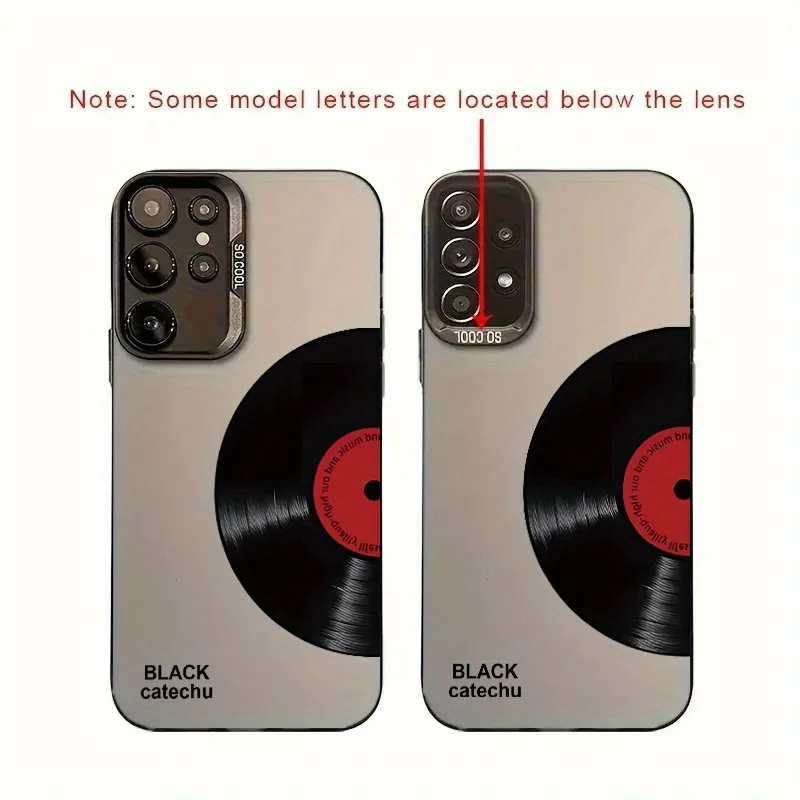 Funda de teléfono con diseño de CD de música creativa para Samsung Galaxy S25 S24 S23 S22 S21 S20 FE Ultra Plus 4G 5G, funda trasera esmerilada anticaída