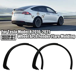 Per Tesla Model X 2016-2023 Auto Ruota Posteriore Sopracciglio Arco Parafango Trim Flare Stampaggio ABS Sinistra Destra 1035290 -00-E 1035291 -00-E