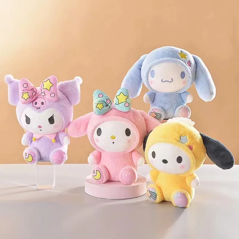 22 см Sanrio Kuromi Cinnamoroll плюшевые игрушки Kawaii аниме My Melody плюшевая кукла мягкая мультяшная кукла подушка для девочек подарок на день рождения