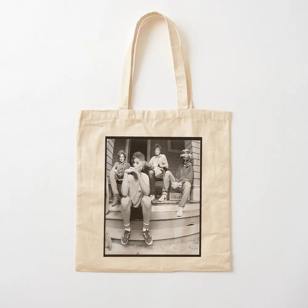 حقيبة يد جولدن جيرلز قابلة لإعادة الاستخدام، حقيبة حمل سوبر ماركت قابلة للطي، حقائب حمل جمالية