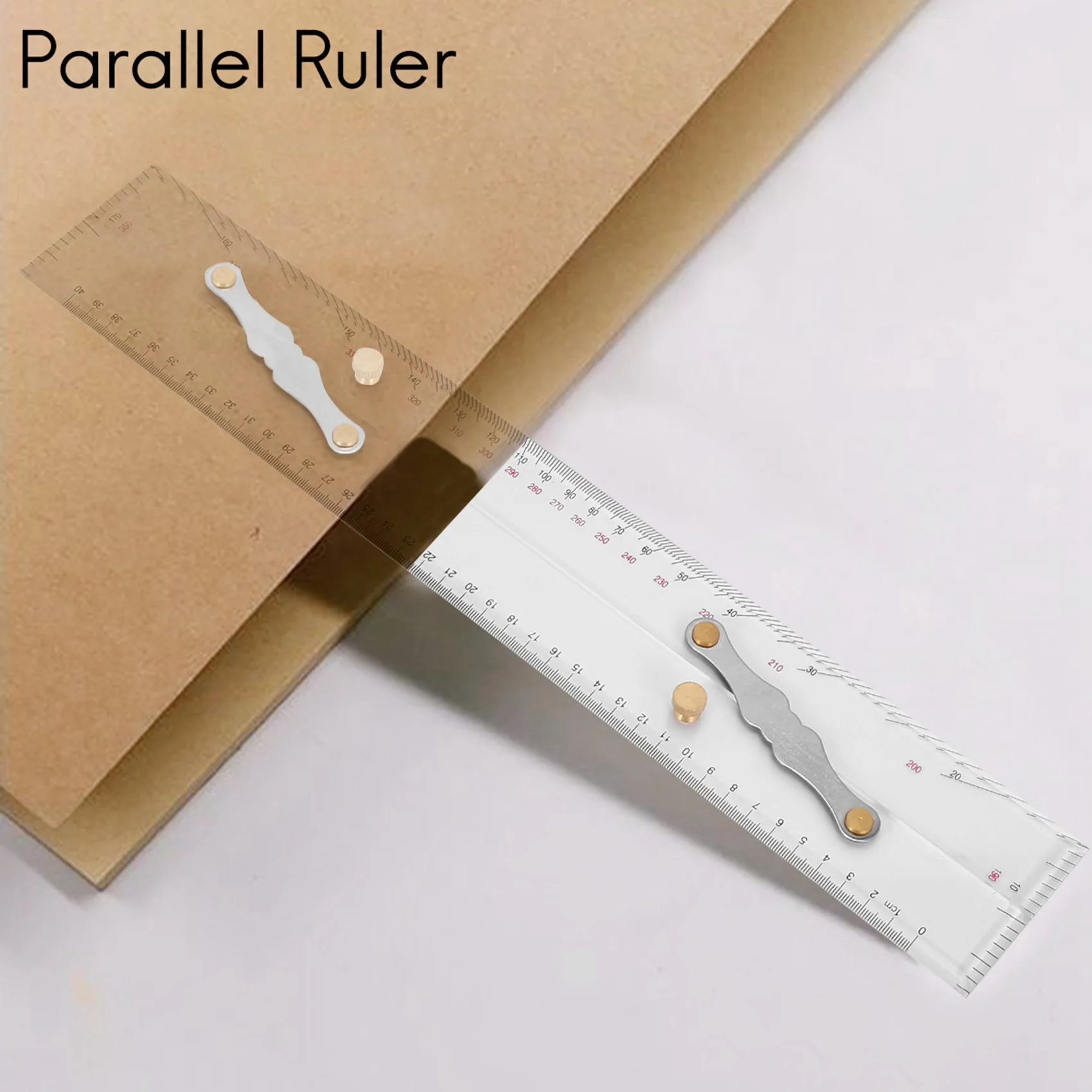 

Marine Ruler Parallel Ruler Nautical Charts Parallel Ruler Mapping Points to Pull Parallel Ruler 450MM Rare