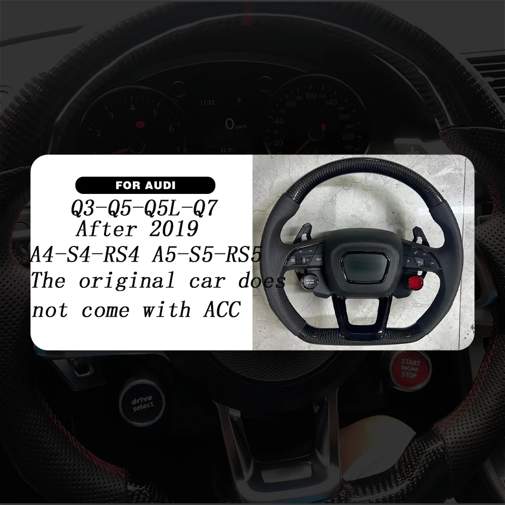 Audi A3 A4 A5 A6 A7 A8 Q2 TT R8 Q3 Q5 Q7 R8 steering wheel one button start switch engine start stop switch driving mode switch