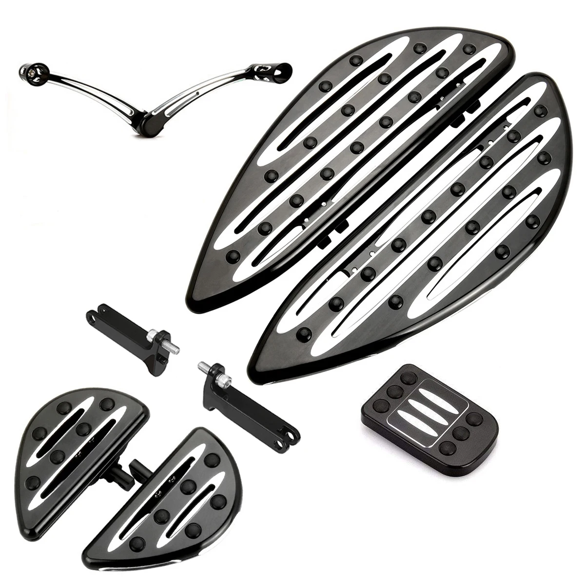 

Для harley floorboards softail FXST street glide FLHX FLTR FLHXS FLTRS FLHRXS черный Heel Toe рычаги переключения передач Педаль Dyna Switchback