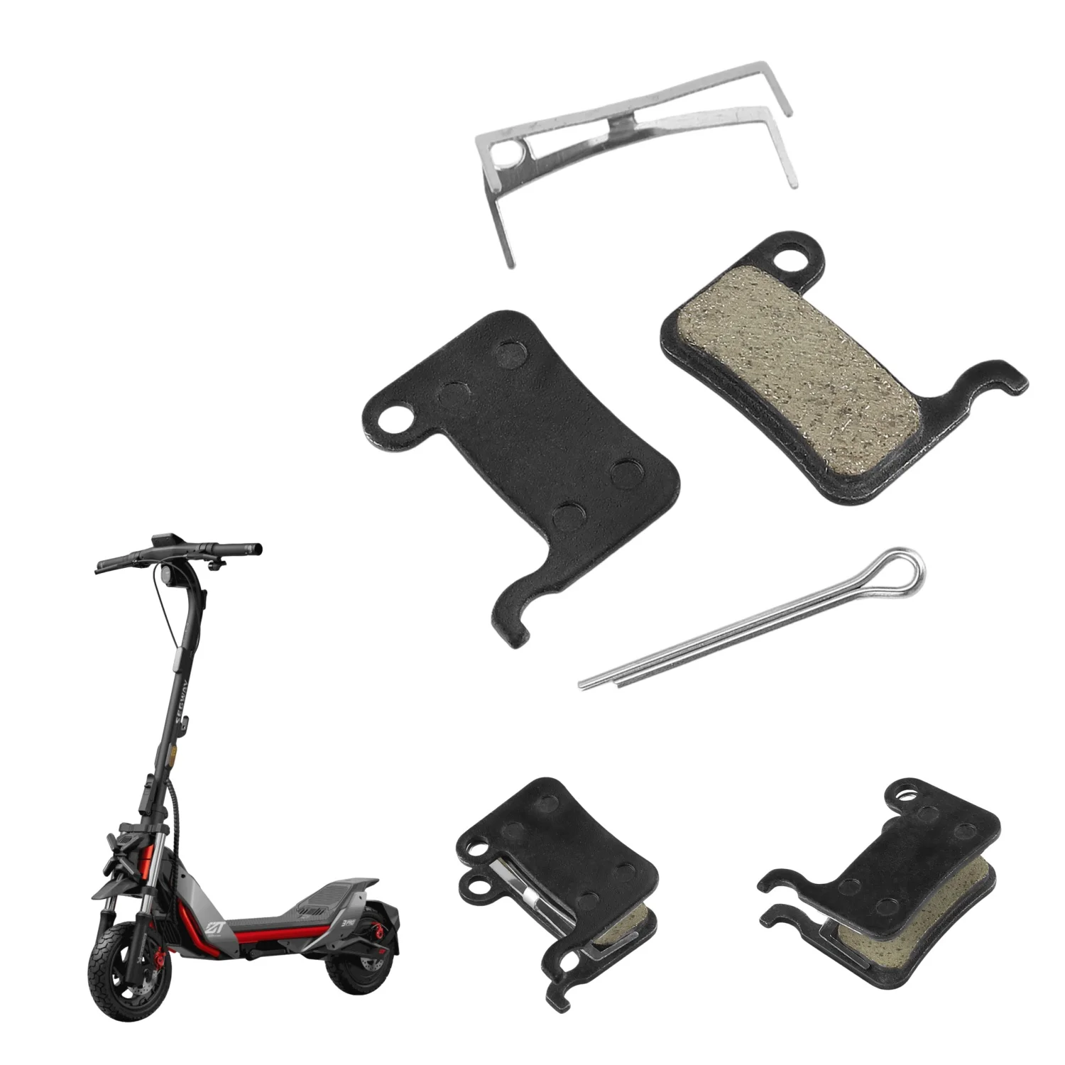 Pastiglie freno a disco per Segway Ninebot ZT3, ZT3 Pro, P65, P100, Xiaomi 4 Pro, Mi 3, scooter, pastiglie freno, componenti, rivestimento semimetallico per Engwe E2 Pro, X-tech, freno a disco a olio,