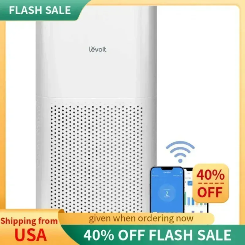 أجهزة تنقية الهواء PMD4-LEVOIT للمنزل وغرفة كبيرة تصل إلى 3175 قدم مربع مع واي فاي ذكي، شاشة PM2.5، فلتر 3 في 1 يلتقط الجسيمات، #1