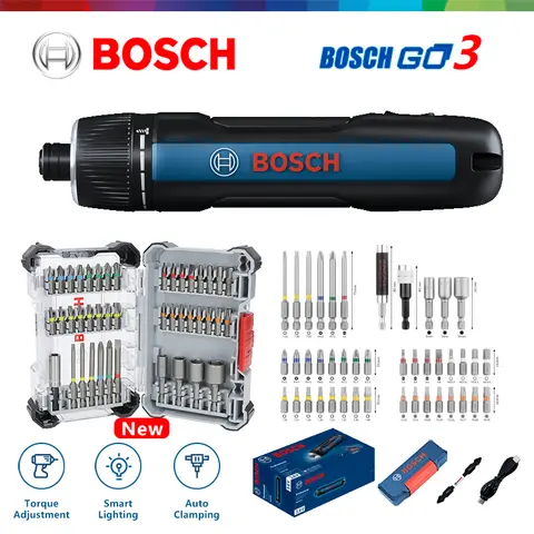 Bosch GO 3 무선 전기 스크루드라이버 충전 스크루드라이버 나사 설치 또는 제거 3세대 신제품 전동 공구