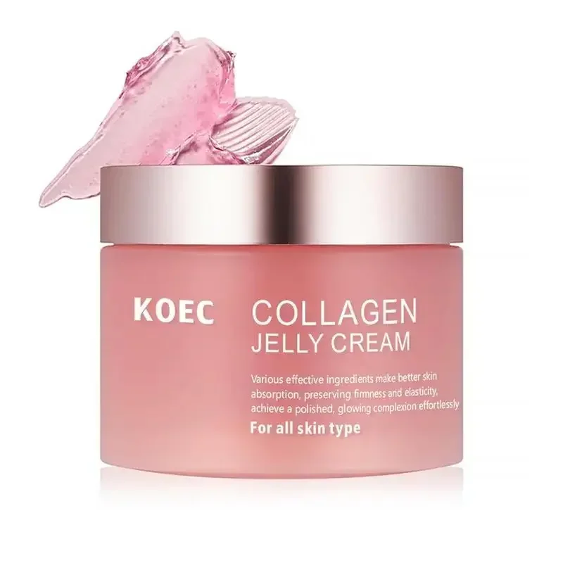 2024 ใหม่ Jelly Face Cream Collagen Soft Moist Collagen Jelly Cream Essence หดตัวรูขุมขนบํารุงชุ่มชื่นชุ่มชื่น 100g