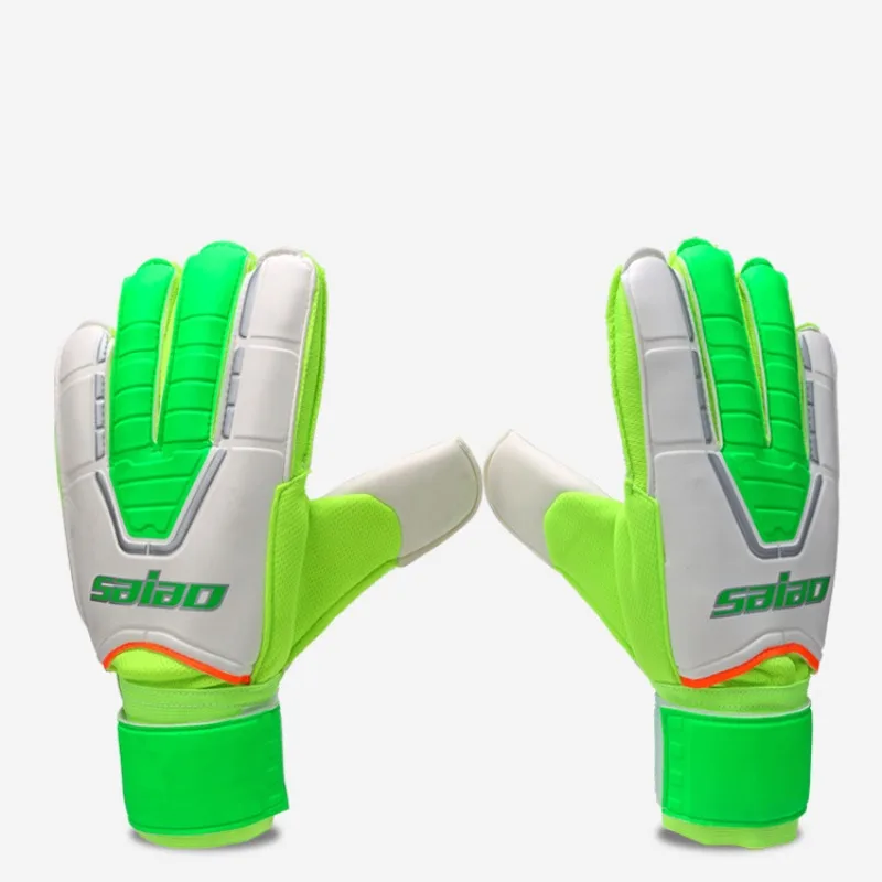 

Professional Soccer Protective Gloves Goalie Gloves Latex Wearproof Goalkeeper Football Training Gloves with PU Finger Guard