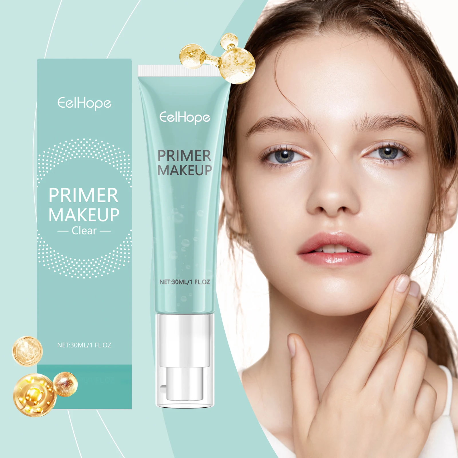 مكياج سيللوب كلير برايمر 30 مل - تقليل المسام، قاعدة تنعيم، خالية من الزيوت، موسع مكياج، 1 أونصة سائلة، ظل عالمي