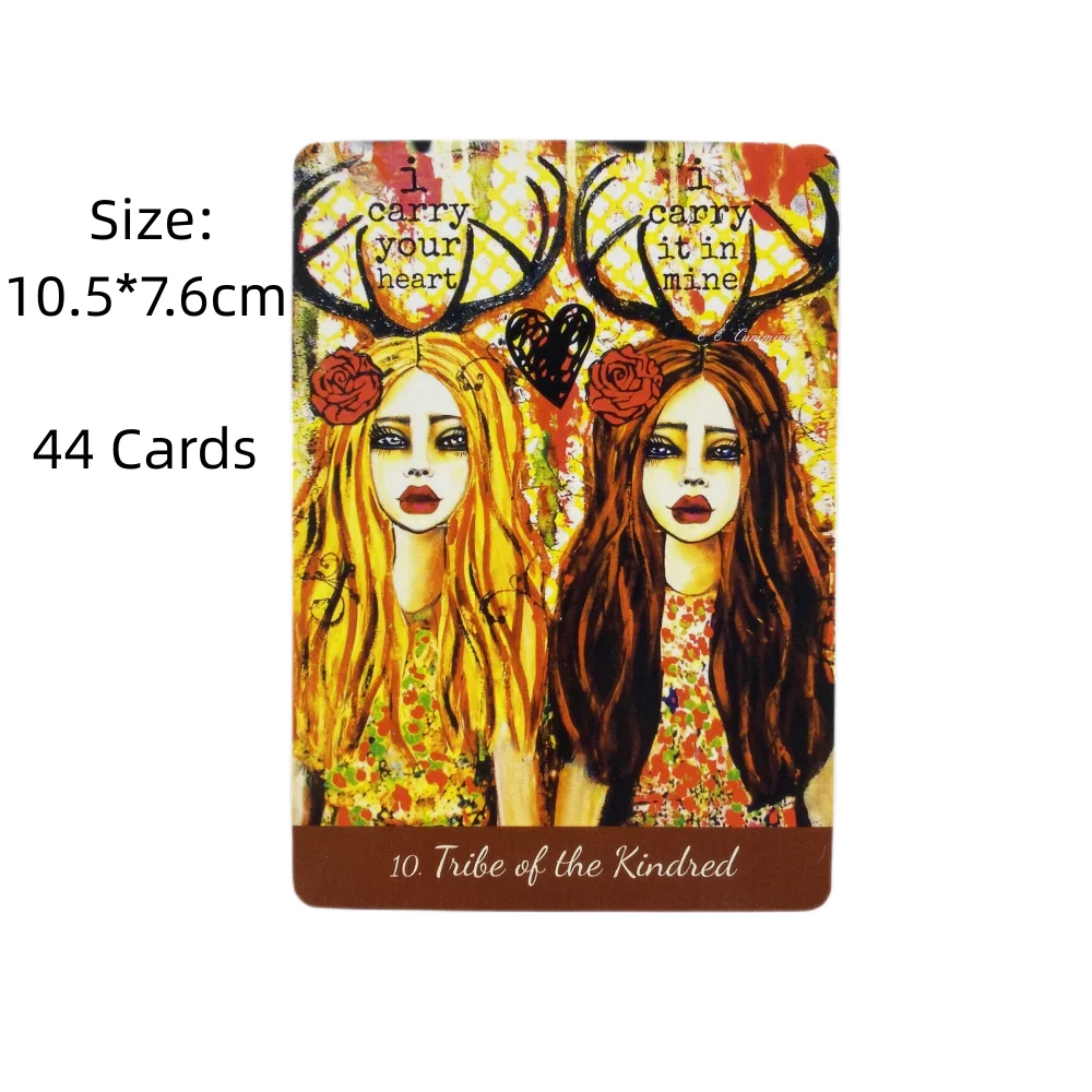 Love your Inner Goddess Oracle Cards Feminine Spirit A 44 Tarot English Visions Divination Edition Deck Borad Playing Games