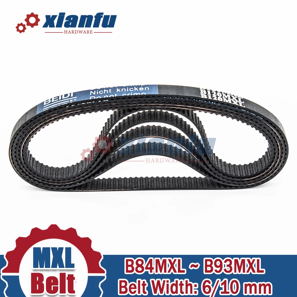 MXL Rubber Timing Belt B84MXL B85MXL B86MXL B87MXL B88MXL B89MXL B90MXL B91MXL B92MXL B93MXL Width 6/10mm Pitch 2.032mm