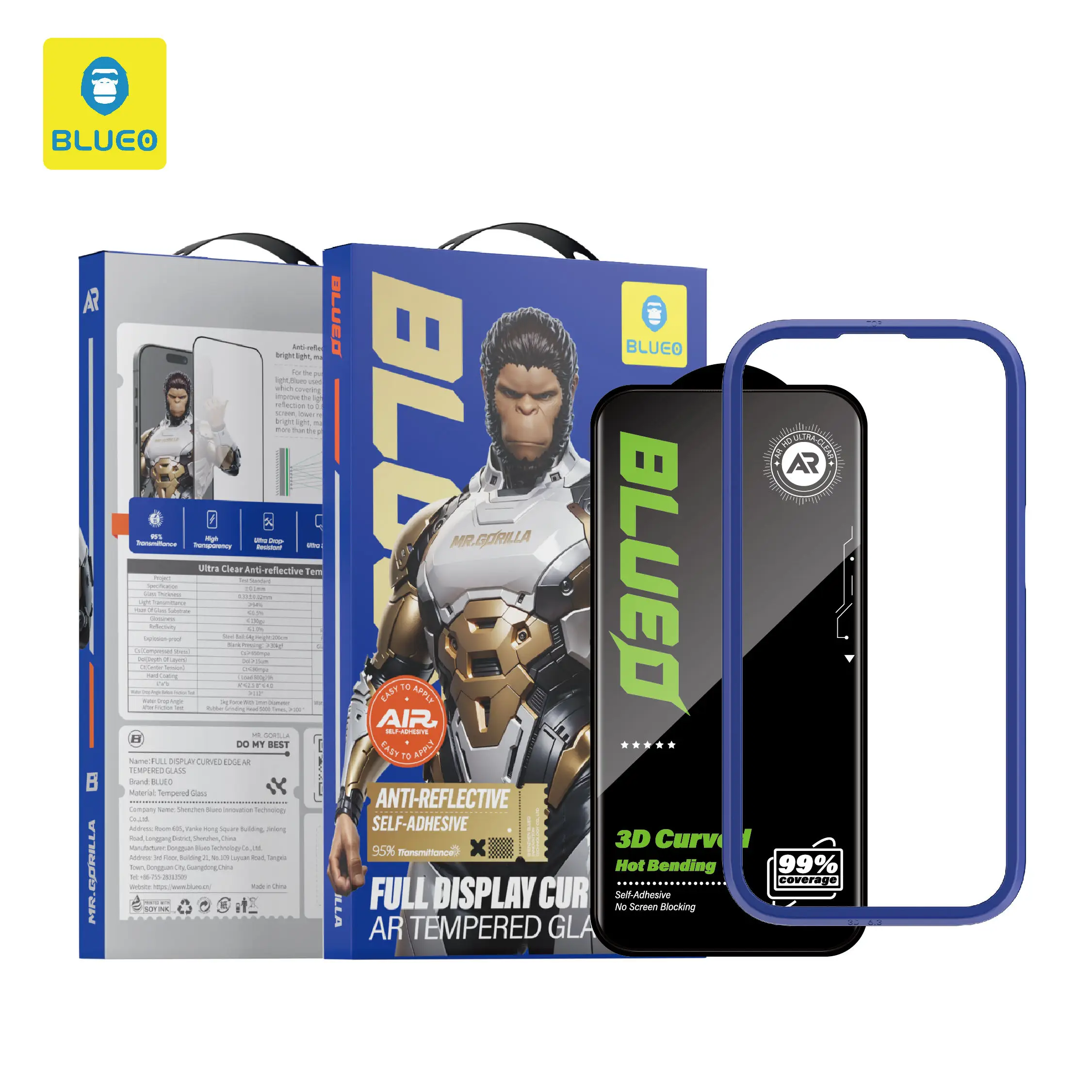 

Blueo For 17 pro max Screen Protector Ultra Clear AR Anti-Reflective with [Alignment Frame] for iphone 17 pro Screen Protector