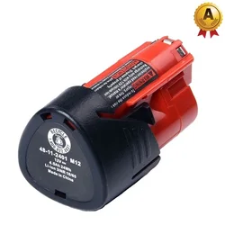 For Milwaukee Tool 12V 5.0Ah Battery for Milwaukee M12 C12 XC 48-11-2440 48-11-2402 48-11-2411 48-11-2401 Replacement Battery