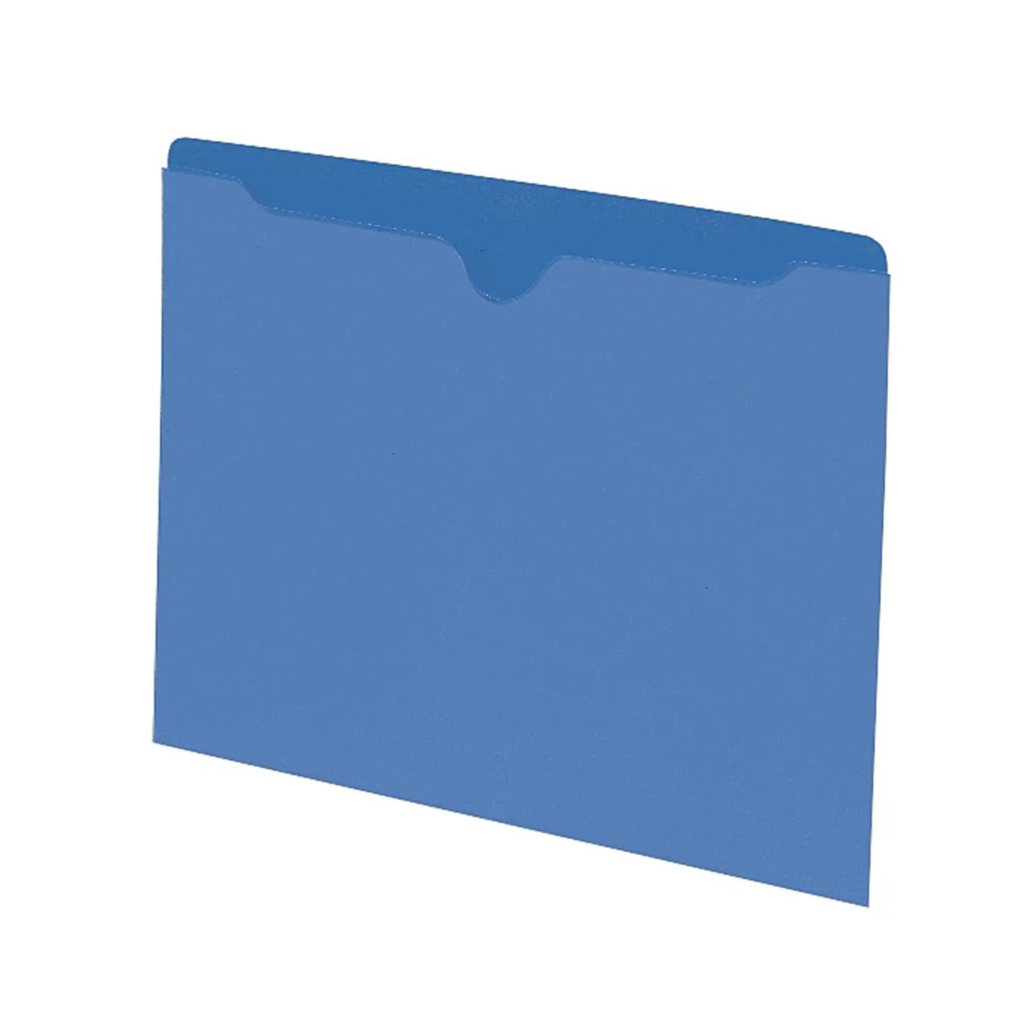 

Blue Letter Size File Jackets, 100 per Box, Reinforced Tabs for Secure Document Storage