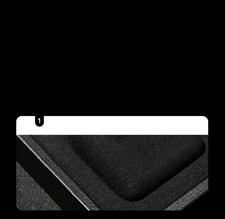 Oirlv 12-Fächer Schmuck-Organizer-Tablett Schwarz Ring Ohrring Armreif Halskette Anhänger Schmuck-Präsentationstablett Samt-Schmuck-Organizer – Detail 10