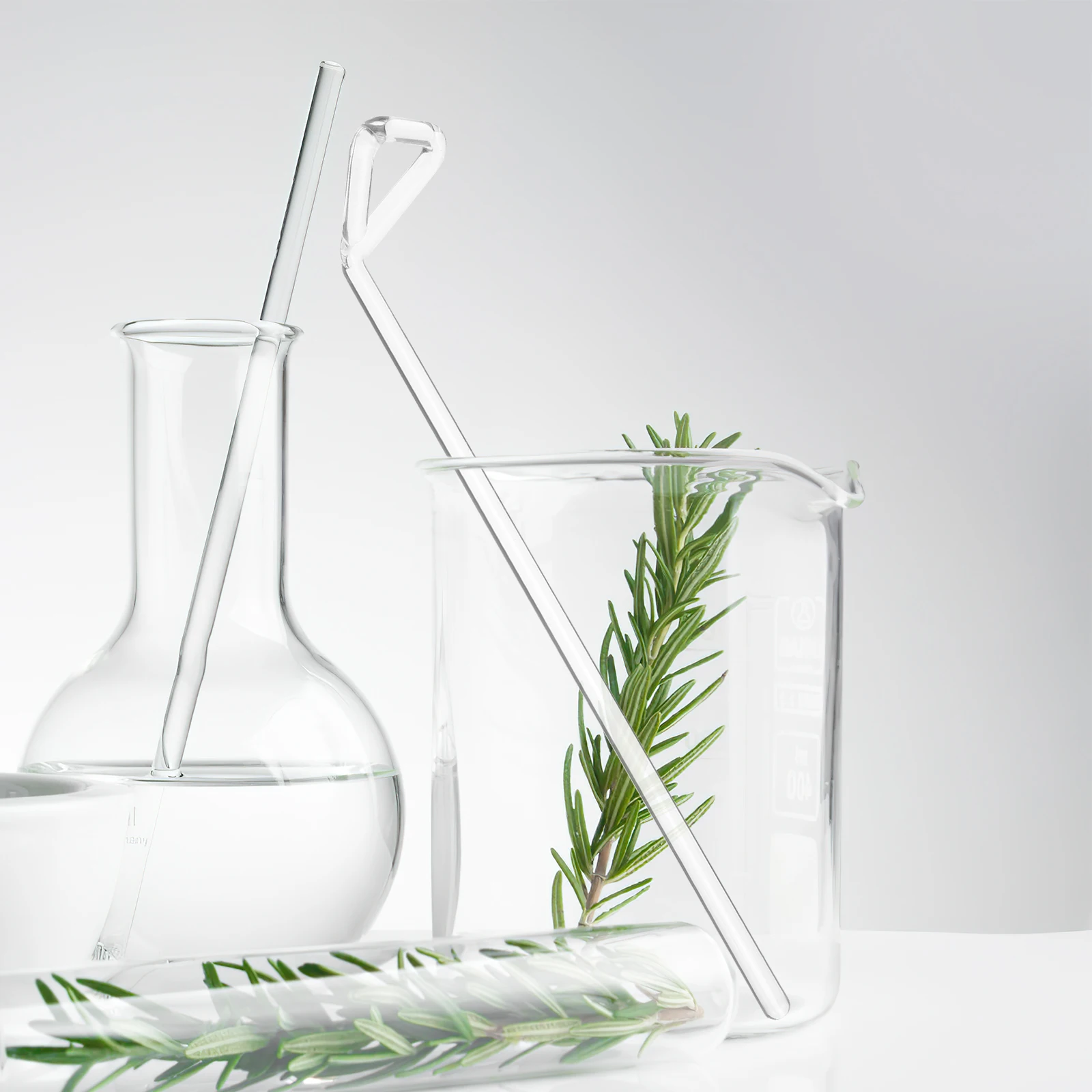 

2Pcs Cell Spreading Glass L-Shaped Smooth Ergonomic Handle Lab Accessory for Petri Dish Culture Cell