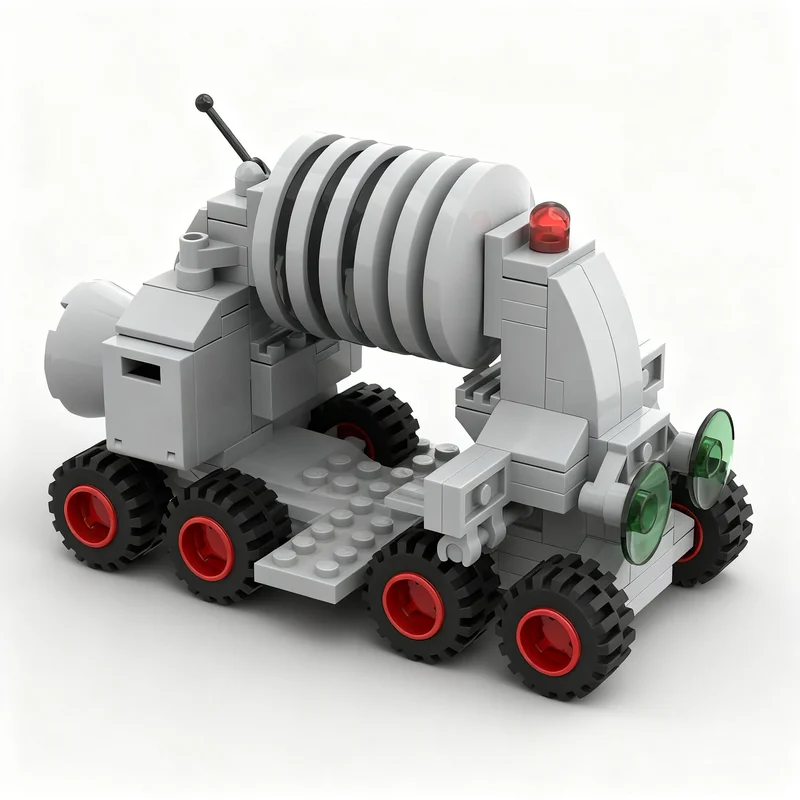 115pcs MOC Space Classic Postal Rover Model Building Blocks Assemble Architecture Christmas Gift Toys DIY Creative Education