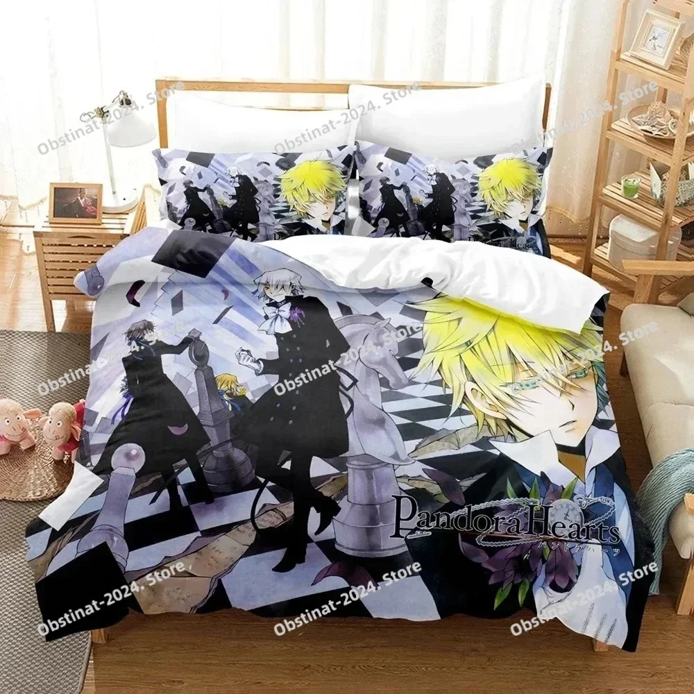 

3D Anime Pandora Hearts Bedding Set Print single Comforter Quilt Bed Cover Duvet Cover Pillow Case 3 Pieces Sets Kids Adult Size