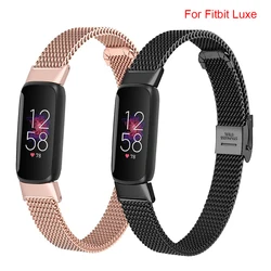 New Quality Mesh Band Loop For Fitbit Luxe Women Men Stainless Steel Watch Bracelet Strap For Fitbit Luxe