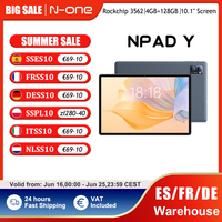 N-One NPad Y 10.1'' Tablet PC Android 13 Fast Charging 6000mAh Rockchip3562 4 + 4 GB 128 GB 1280 * 800 FHD IPS 4G LTE WIFI6