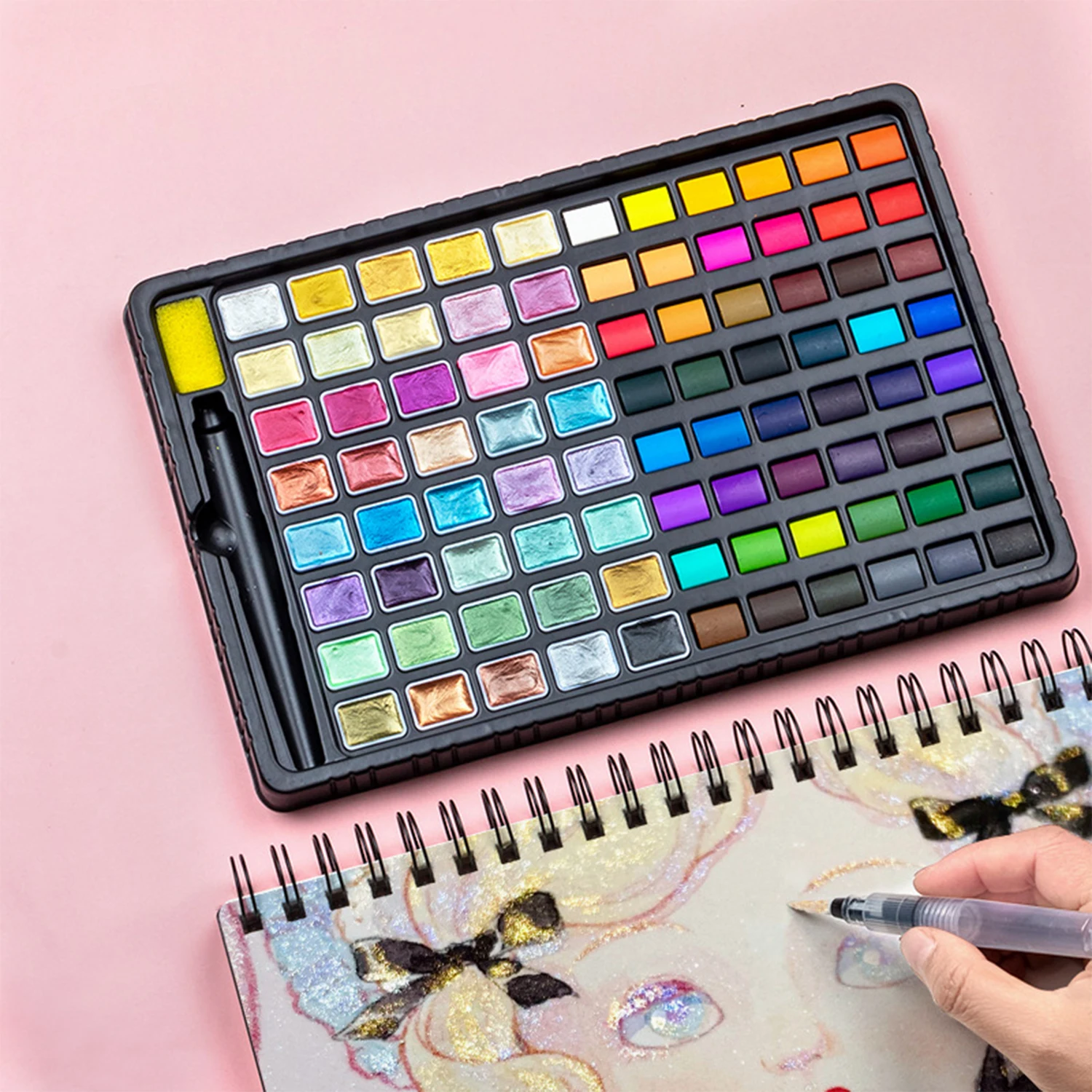 24-36-48-88-cores-aquarela-pigmento-solido-caixa-portatil-com-pincel-artista-aficionados-pintura-amante-desenho-pintura-perolada