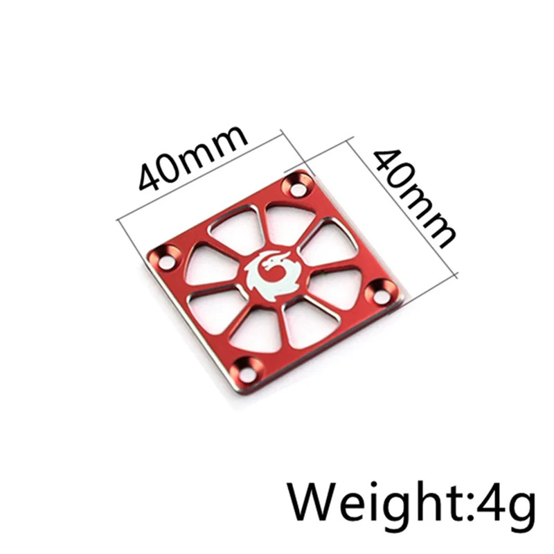 Aluminum Alloy Cooling Fan Cover 40X40Mm for RC Motor ESC Electric Regulating Fan Protection Cover,Purple