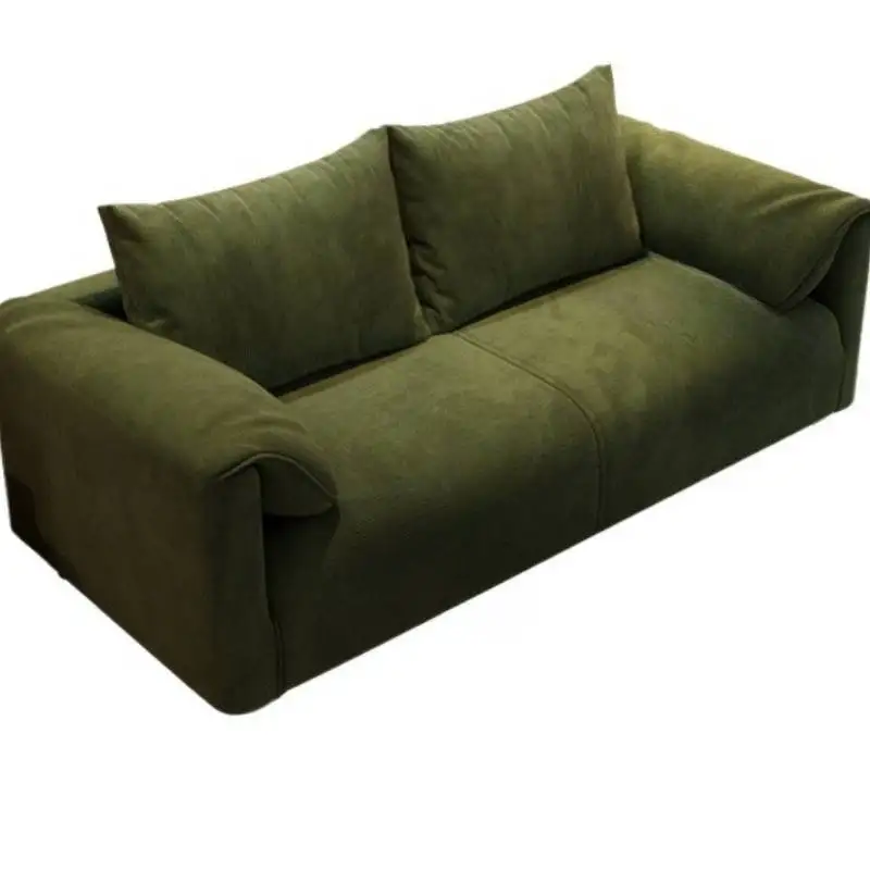 أريكة غرفة المعيشة باللون البني المنتفخ مصممة بسيطة وأريكة غرفة المعيشة الحديثة الاسكندنافية أثاث منزلي فردي من Woonkamerbanken