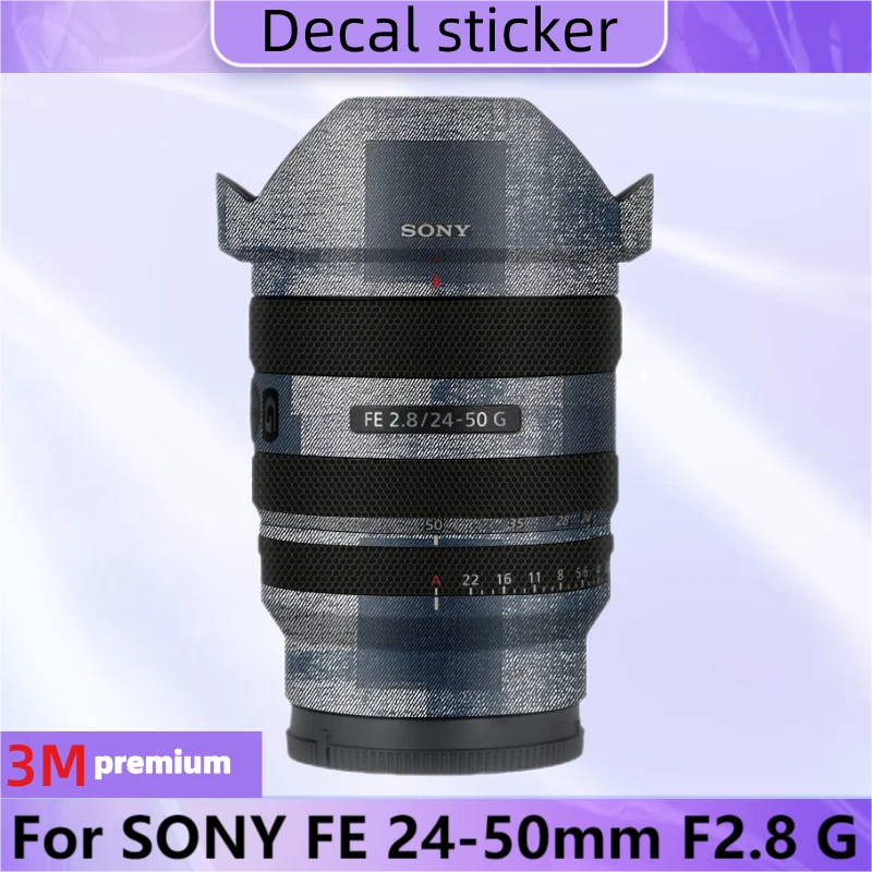 Dla SONY FE 24-50mm F2.8 G Naklejka na obiektyw Naklejka ochronna na skórę Winylowa folia ochronna przeciw zarysowaniom FE24-50 F\2.8