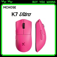 MCHOSE K7 Ultra Mouse Paw3950 Tri Mode Wireless Mouse Lightweight 500mAh 8000Hz Gaming Mice PC Accessories For FPS Gamer