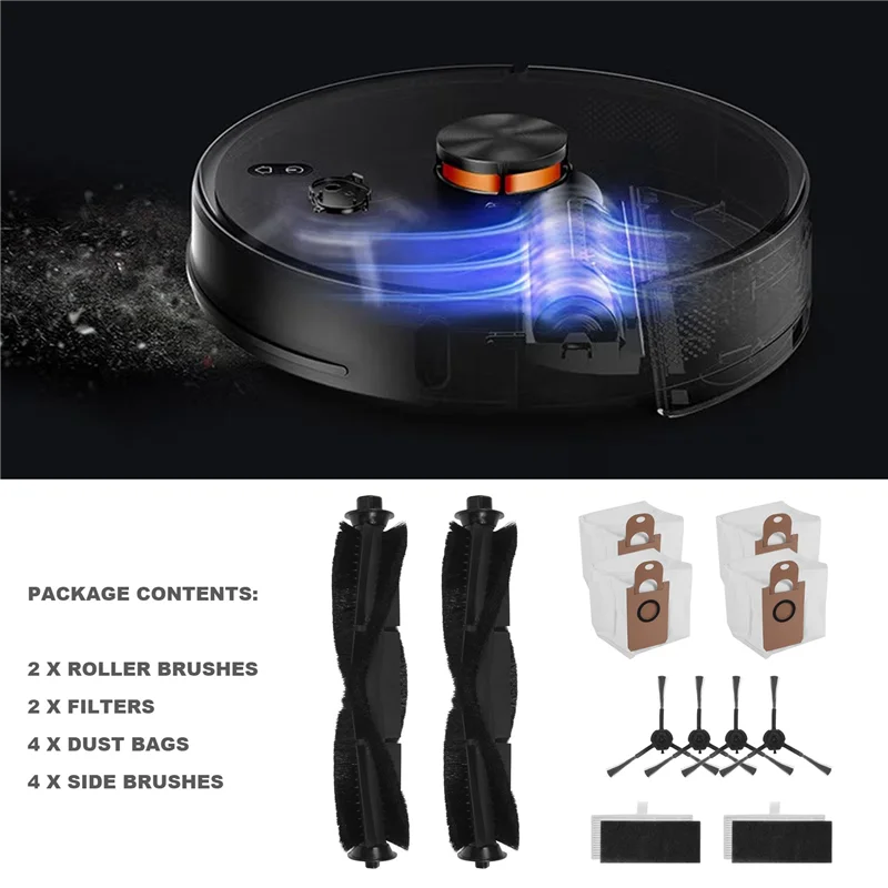 A97G основная щетка мешки для пыли боковая щетка Hepa фильтр запасные части для XIAOMI VIOMI S9 аксессуары для роботов-пылесосов