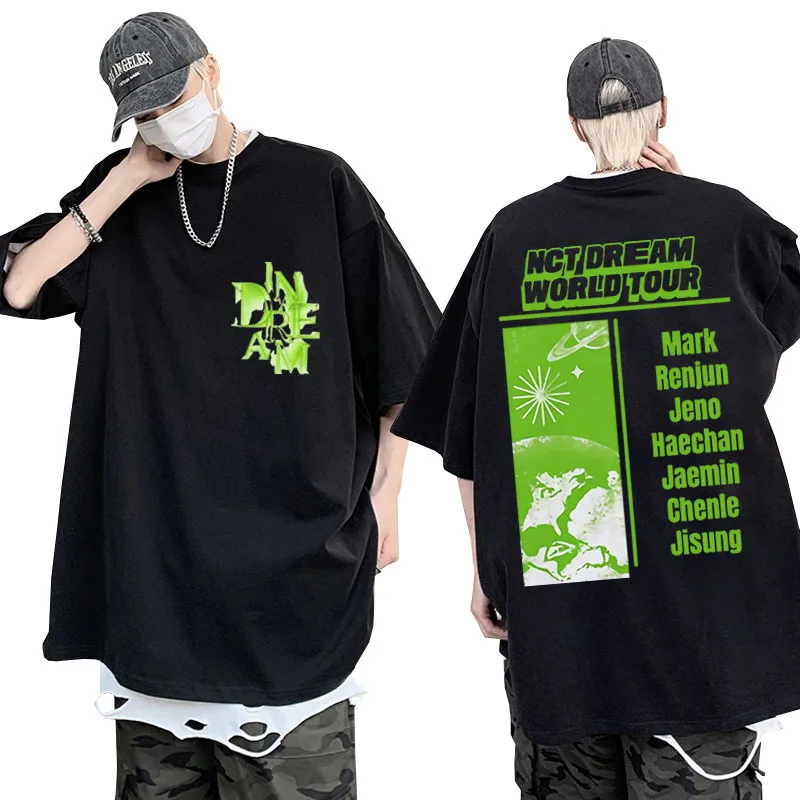 

Knop NCT Dream Tour in A Dream T Shirt Men Women Clothing Fashion Aesthetic Harajuku T-shirt High Quality Vintage Cotton Tshirts