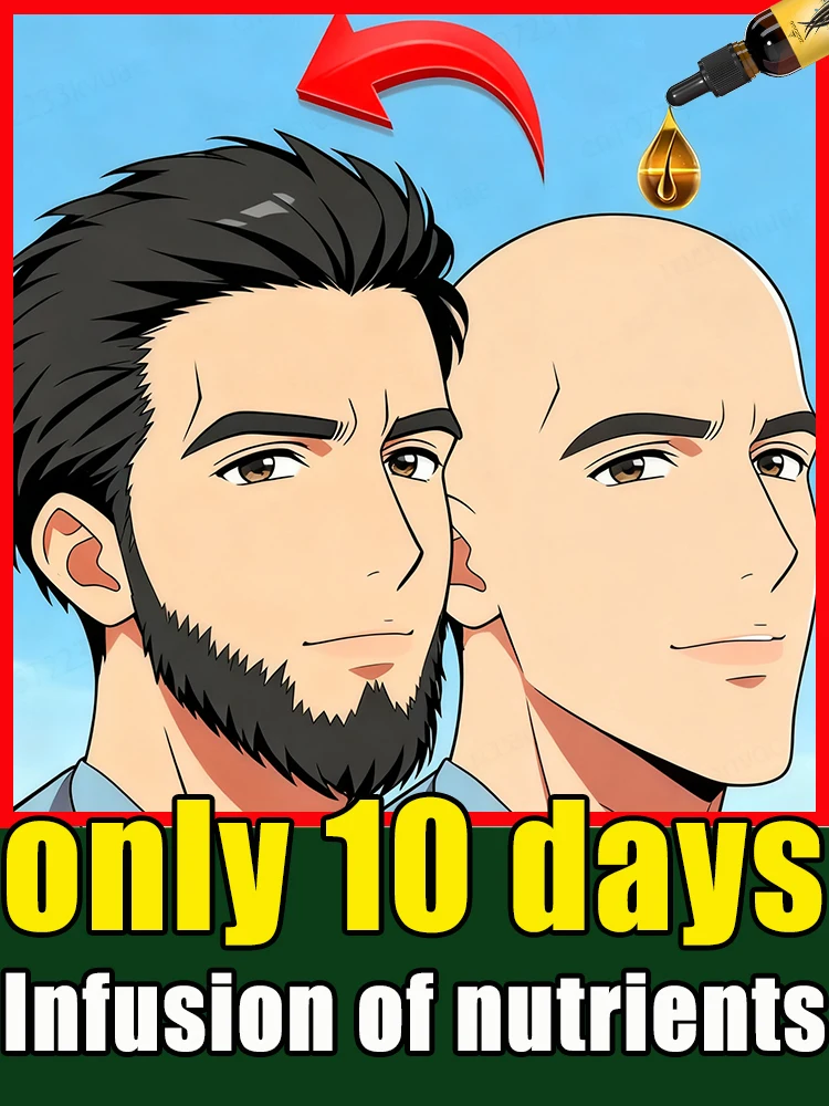 If your hair follicles are dormant, don't panic, a drop of essential oil can wake them up and baldness will disappear.