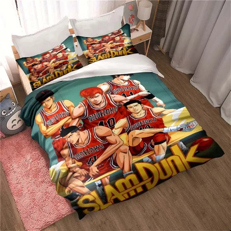 Slam Dunk Cartoon printed Bedding Sets exquisite bed supplies set duvet cover bed comforter set bedding set luxury birthday gift