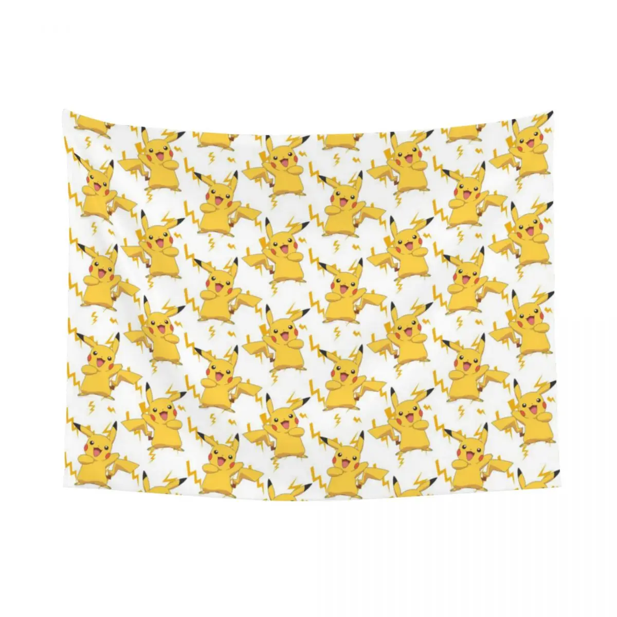 Custom P-Pikachus Pattern Tapestry Home Decor Hippie Wall Hanging Tapestries for Bedroom