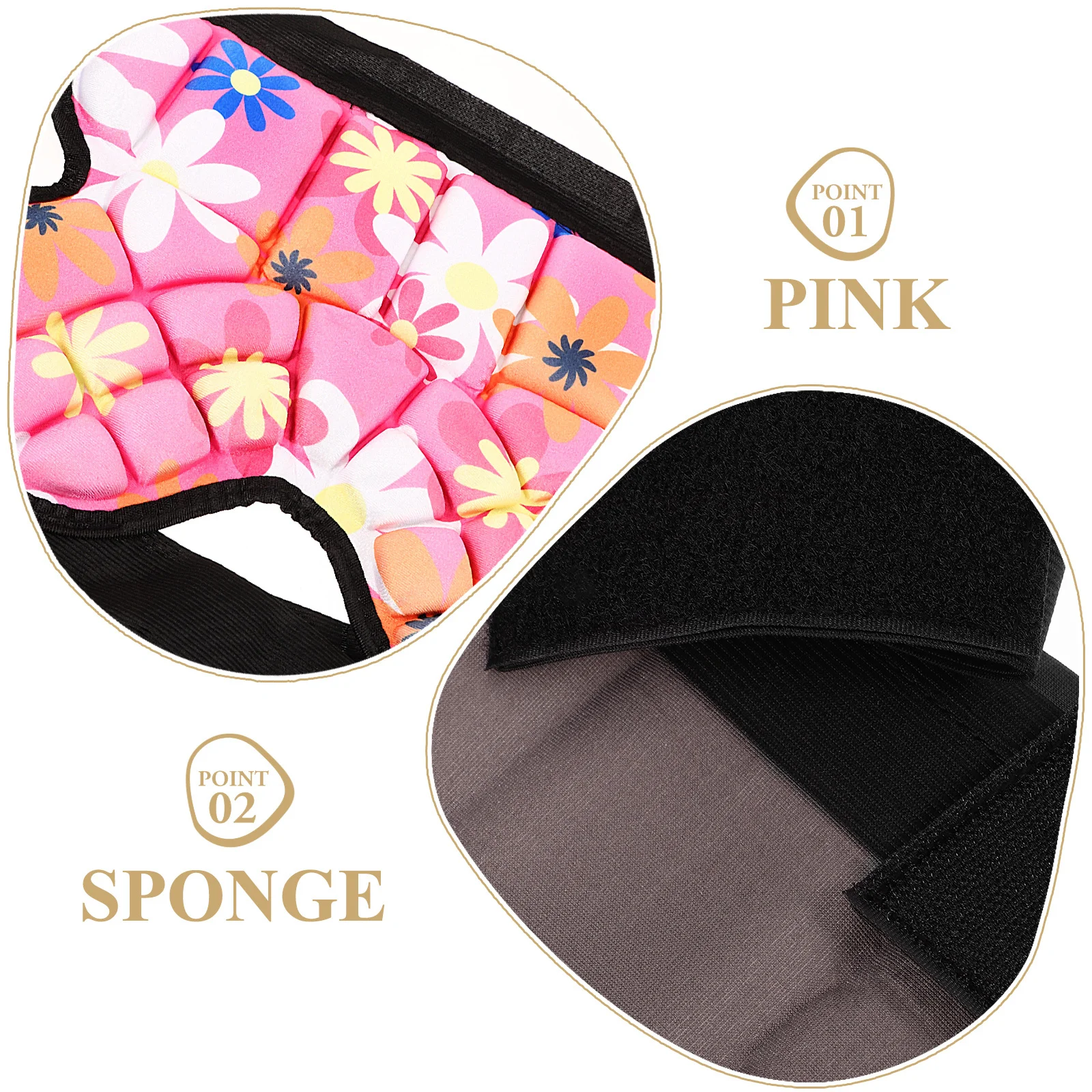 แผ่นรองกันกระแทกสำหรับเล่นสเก็ตสำหรับเด็ก ฟองน้ำความหนาแน่นสูง ใช้เป็นเบาะรองสะโพกได้ ออกแบบมาเพื่อการเคลื่อนไหวที่ปลอดภัย เหมาะสำหรับการเล่นสเก็ตน้ำแข็งและโรลเลอร์