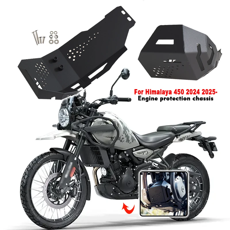 

HIMALAYAN450 Защитная крышка двигателя мотоцикла, шасси под защитой для Himalayan 450 2024 2025, защитная пластина, защита шасси двигателя