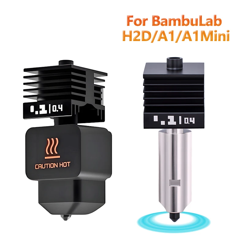 

H2d Hotend For Bambu lab H2D A1 A1-min 3D Pinter Parts 0.4mm Hardened Steel Nozzle