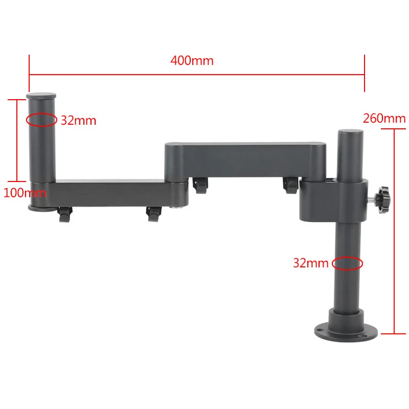 Oscillating Arm Stand Articulating Boom Bracket For Trinocular Stereo Microscope HDMI USB VGA Industry Digital Soldering Camera