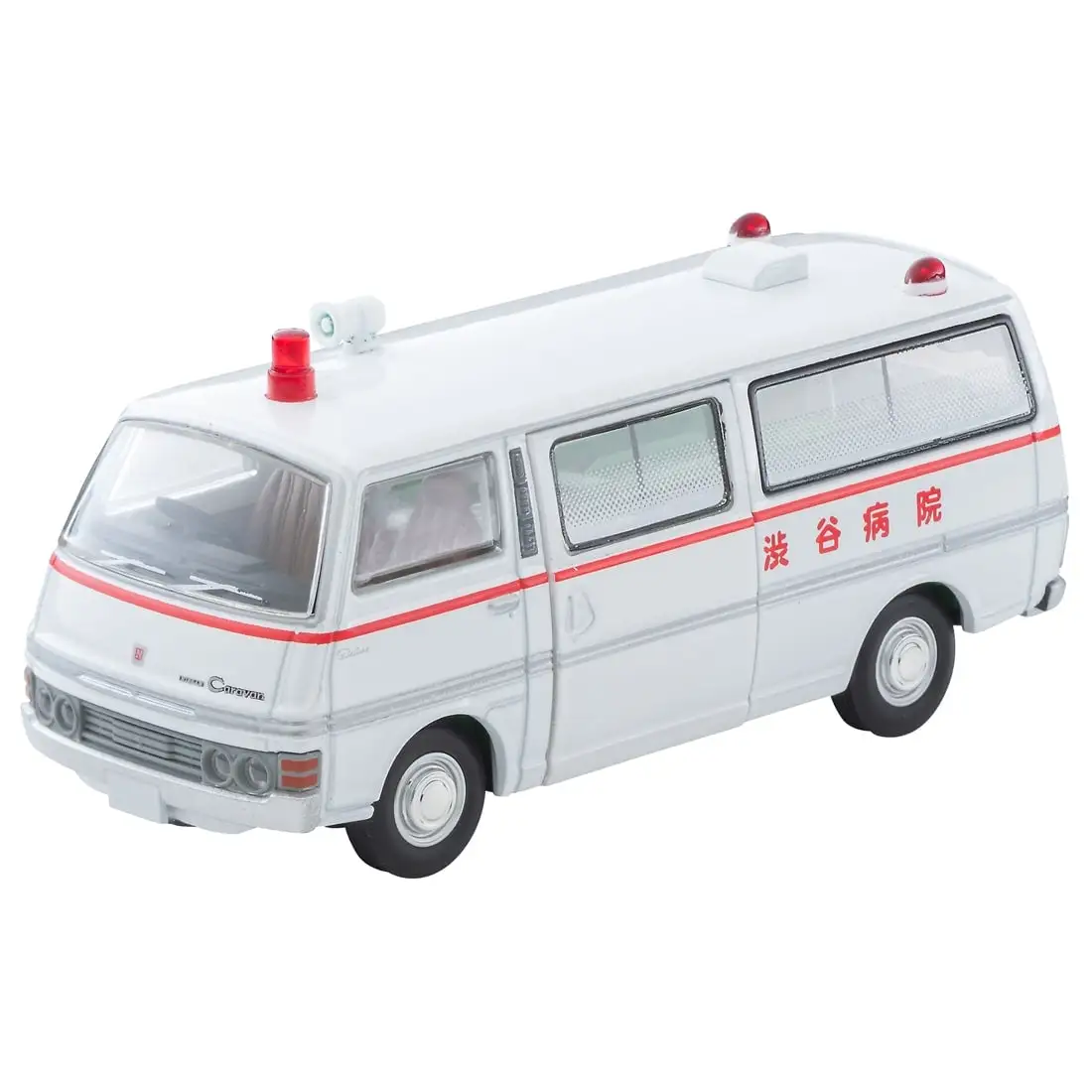 Tomytec Tomica TLV 1/64 VOL.01 Nissan Carben Ambulance Shibuya Hospital Die-cast alloy car model collection display gift