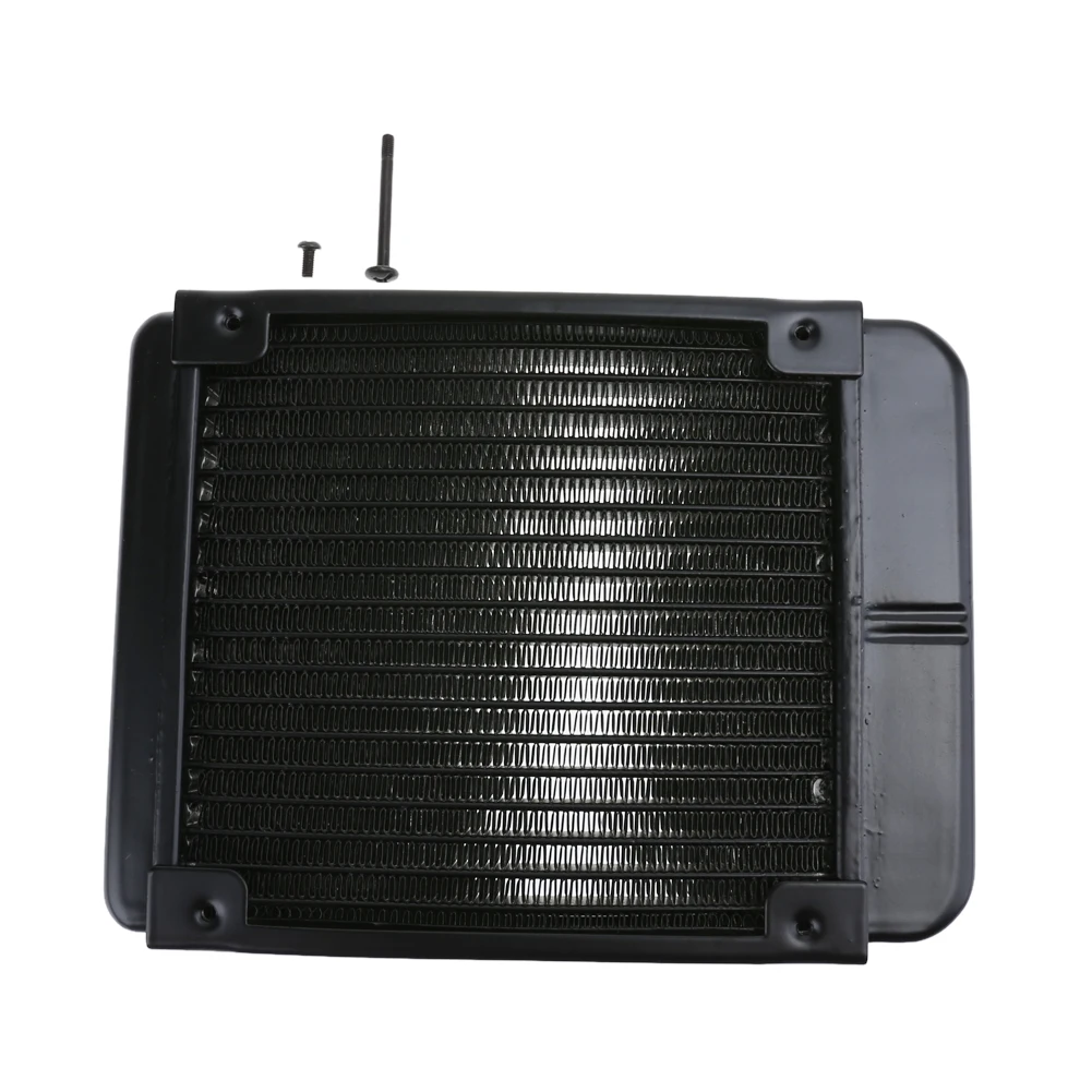 1Pc 120mm 18 Tubes Aluminum Computer Water Cooling Radiator Heat Sink Part