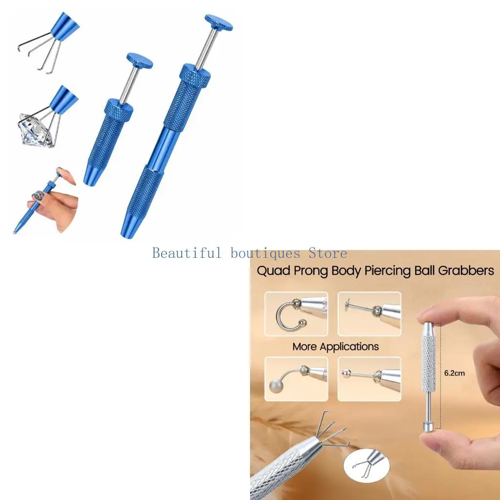 U4LF Piercing Change Helper Tool for Small Jewelry Pickup and Daily Handling