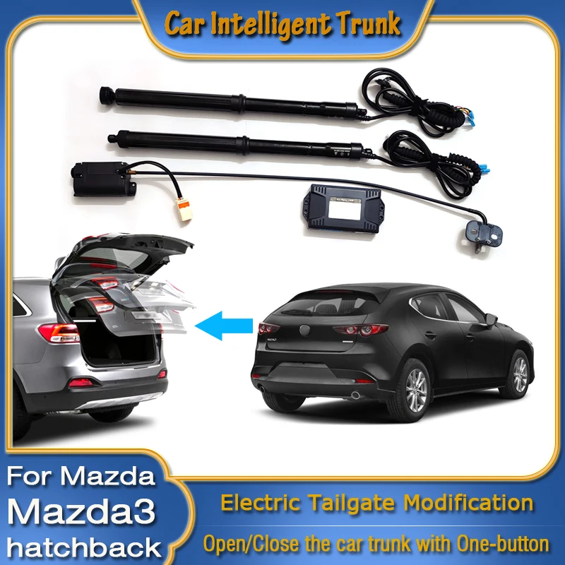 For Mazda Mazda3 2019~2024 Car Power Trunk Opening Smart Electric Suction Tailgate Intelligent Tail Gate Lift Strut Modification