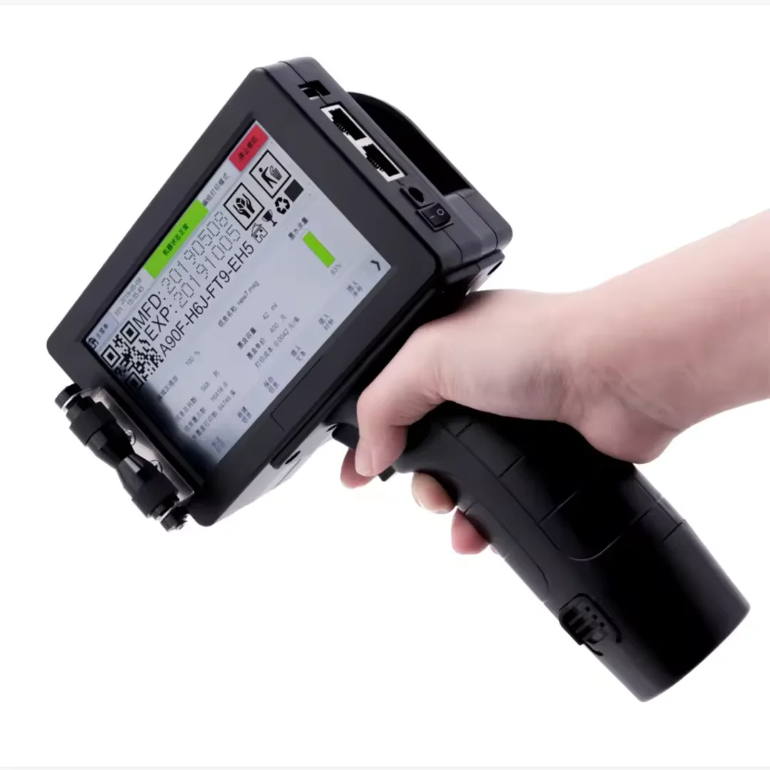 Best Selling DOCOD G300E 25.4mm Portable Handheld Qr Code Inkjet Printer Gun TIJ Expiry Date Batch Coding Machine for Number