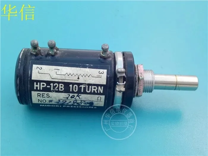 Used Midori HP-12B multi-turn potentiometer 500R 10K 20K 2k 50K axis diameter 6MM