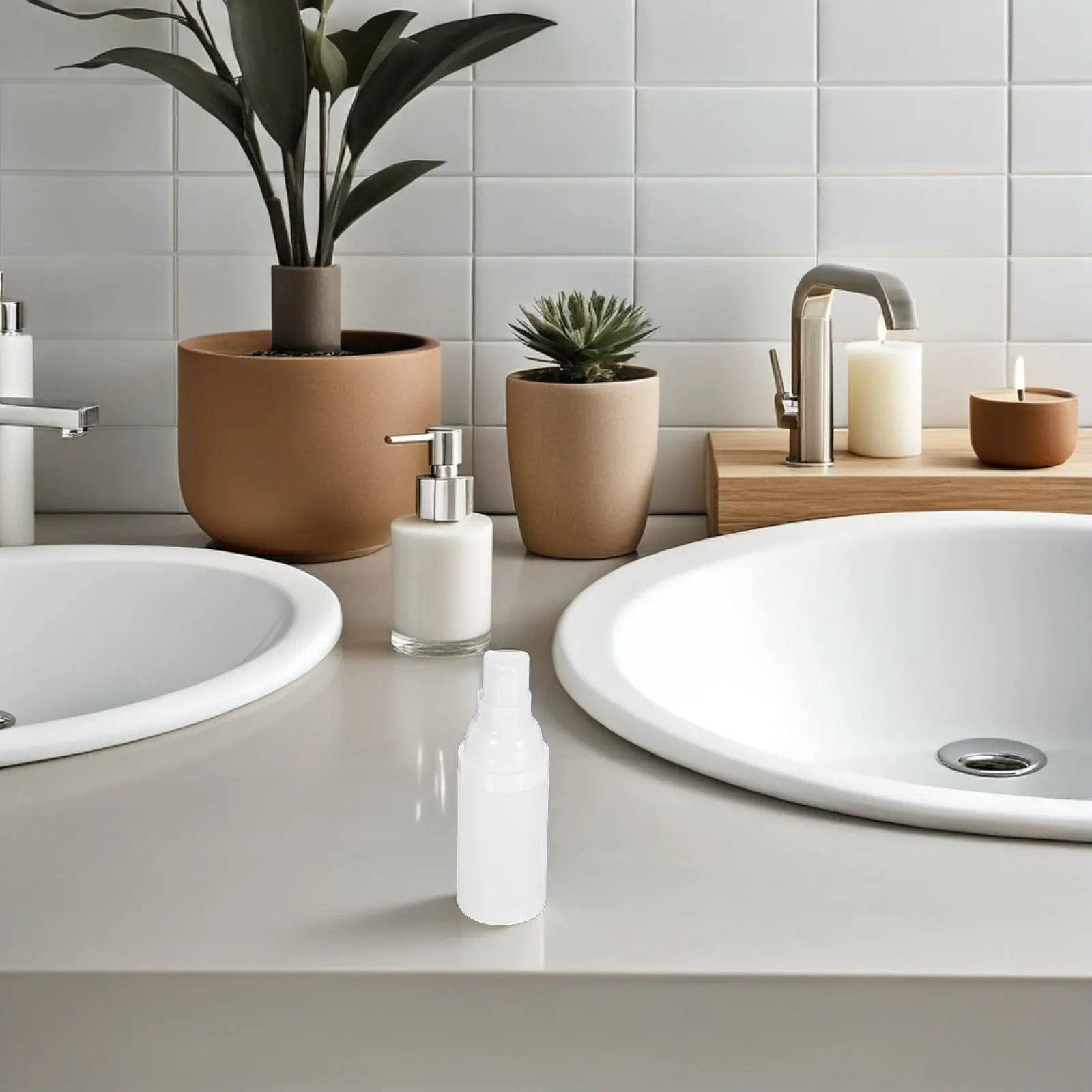 

Набор из 4 матовых пластиковых вакуумных флаконов с дозатором для путешествий, идеально подходящих для хранения лосьонов и косметики