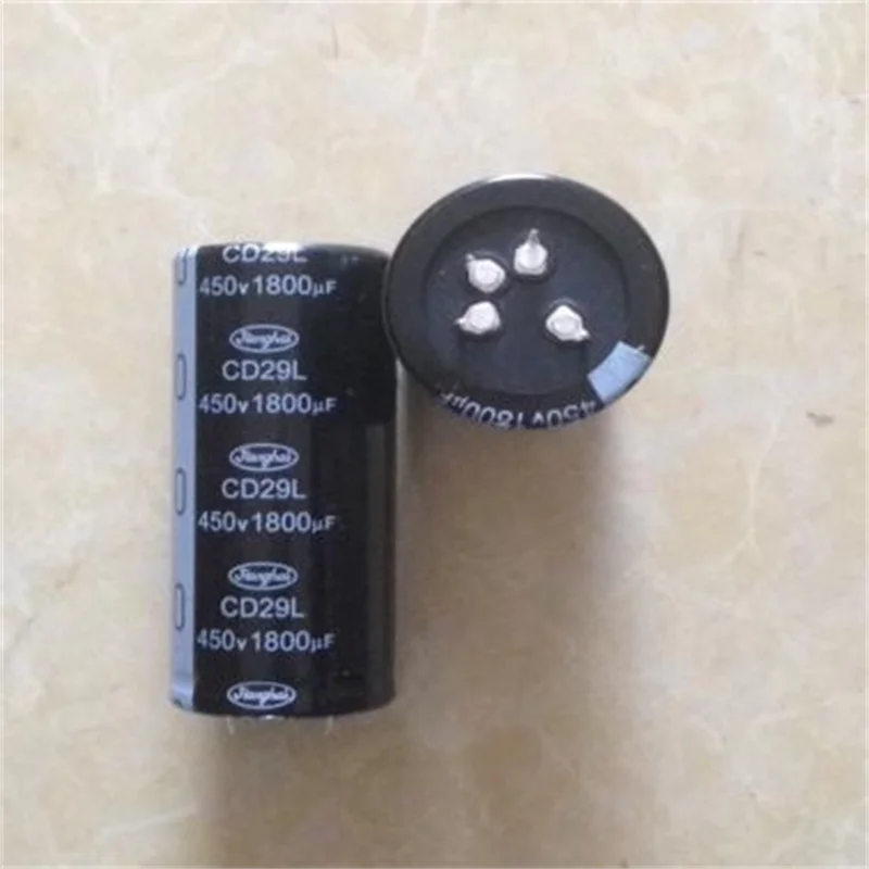 

Jianghai CD29L 1800 мкФ 450 В 450 В 1800 мкФ новый 4-контактный электролитический конденсатор